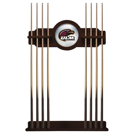 University of Louisiana at Monroe Solid Wood Cue Rack with a English Tudor Finish
