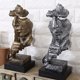 thumbnail image 4 of Gwong Decoración hogareña Silencio de resina es oro escultura estatuilla figurilla artesanía oficina decoración del hogar Gwong 21032142, 4 of 7