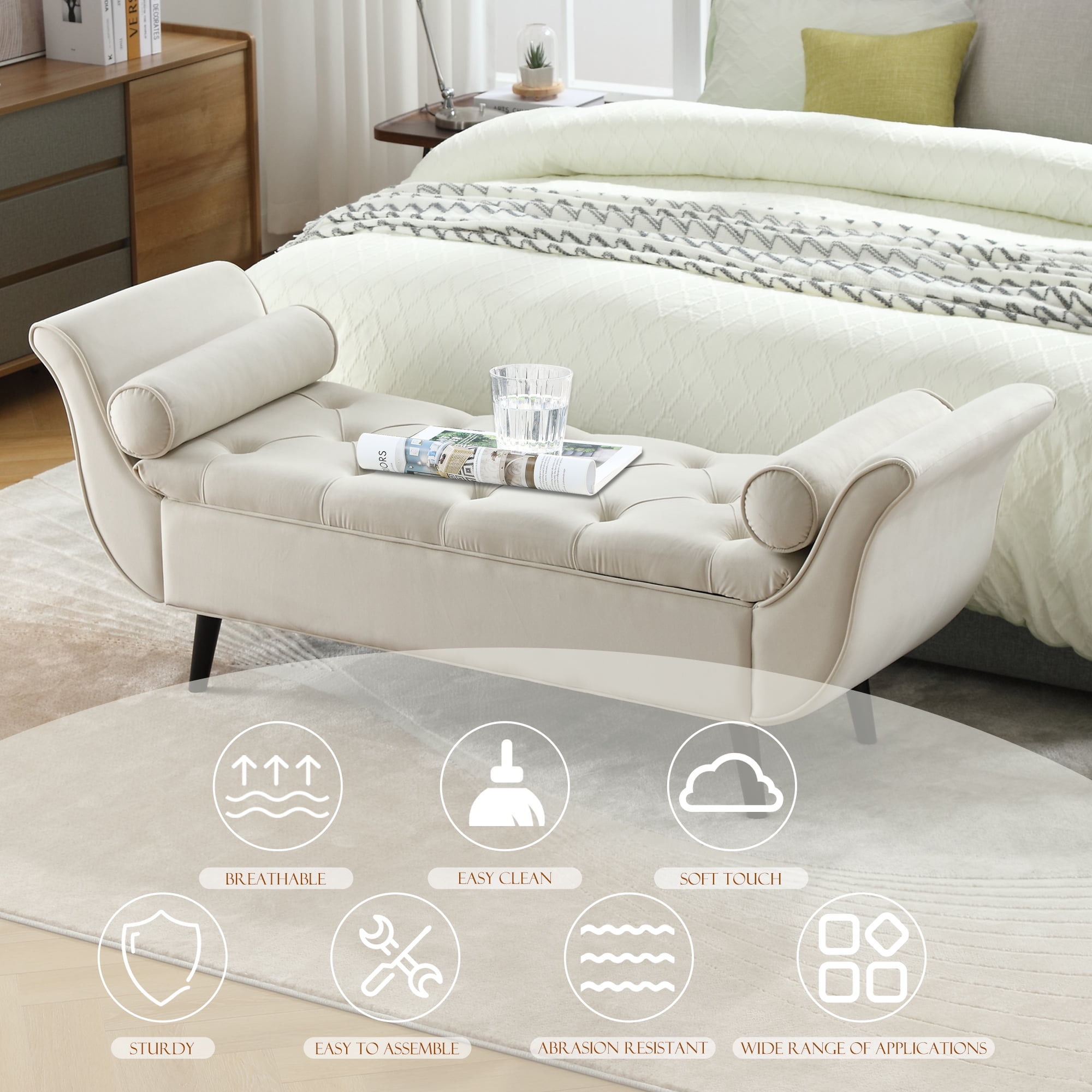 65 inch storage bench deals