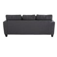 thumbnail image 2 of Roundhill Furniture Kanta Contemporary Fabric Sofa, Pillow Back Features, Graphite, 2 of 5