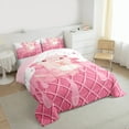 thumbnail image 3 of Manfei Girly Pink Axolotl Queen Comforter Set, Sweet Ice Cream Bedding Sets, Teens Girls Kids Reversible Bedding Comforter Set, Super Cozy Room Decor, 3pcs, 3 of 8