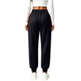 thumbnail image 4 of Resicozy Sweatpants for Women Trendy Drawstring Bottom Lounge Pant Lightweight Baggy Joggers with Pocket Black XL, 4 of 4