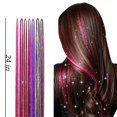 thumbnail image 4 of Sparkly Hair Tinsel Kit with 14/16/20 Colors and Installation Tools for Stylish Hair Extensions - 14 Colors, 4 of 6