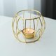 thumbnail image 2 of Candelabro de vela de hierro hueco, velas votivas decorativas, centro , formas geométricas, portavelas para patio, sala de estar, porche, hogar, 2 of 7
