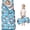 Christmas Santa Snowflake Pattern, variant on Christmas Santa Snowflake Pattern Kids Nap Mat, All-in-One Nap Pad with Handle & Fastening Straps, Hypoallergenic Gifts for Daycare Preschool,50"x20"