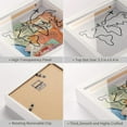 thumbnail image 5 of Travel Adventure Archive Shadow Box For Memories,8&12In Concert Travel Ticket Stub Memory Top Loading Shadow Keepsake Box With Slot On Top,life In a Shadow Box Travel Gift Frame (Black, 12x12), 5 of 6