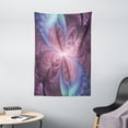 thumbnail image 1 of Trippy Tapestry, Purple and Blue Flower Vortex Abstract Flourish Design Ornament, Wall Hanging for Bedroom Living Room Dorm Decor, 40W X 60L Inches, Dried Rose Cadet Blue Aqua, by Ambesonne, 1 of 2