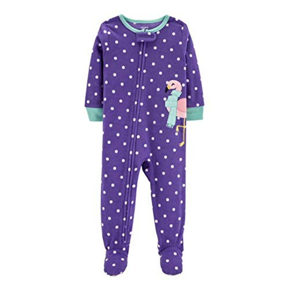 Carter's Carter's Girls' Zippered Fleece OnePiece Footie Pajamas