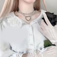 thumbnail image 3 of nipocaio Collier Ras du Cou en Cuir Exotique pour Dames Colliers Chaîne Collier Costume Cadeau, 3 of 5