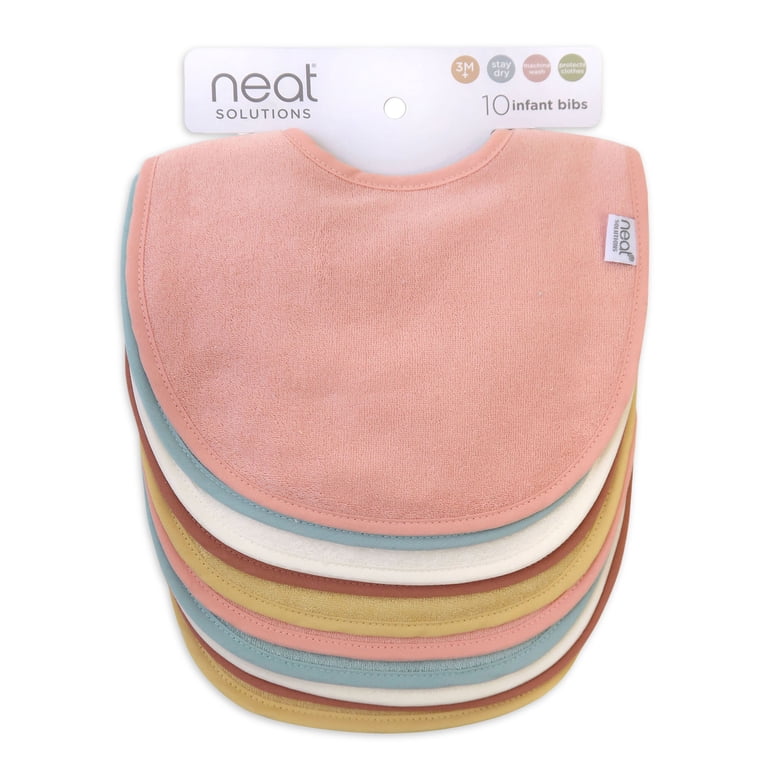 Neat Solutions 10 Pack Girl Infant Feeding Bibs photo 5