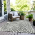 thumbnail image 6 of Addison Rugs Chantille Indoor/Outdoor Transitional Geometric Gray Washable Rectangle Rug, 10' x 14', 6 of 6