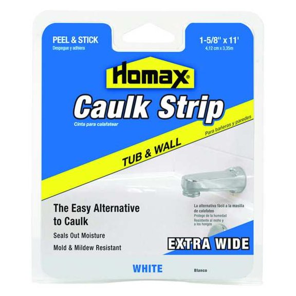 Homax Tub & Wall 1-5/8 in White Siliconized Caulk