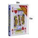 thumbnail image 2 of Paquete de 2 mazos de naipes gigantes grandes: 5 x 7 pulgadas, juego de cartas de juego súper grande de póquer gigante, naipes de puente de gran tamaño, póquer mágico enorme para diversión en fiestas, 2 of 5
