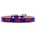 thumbnail image 1 of Red Bone Widget Dog Collar Purple Ice Cream Size 18, 1 of 1