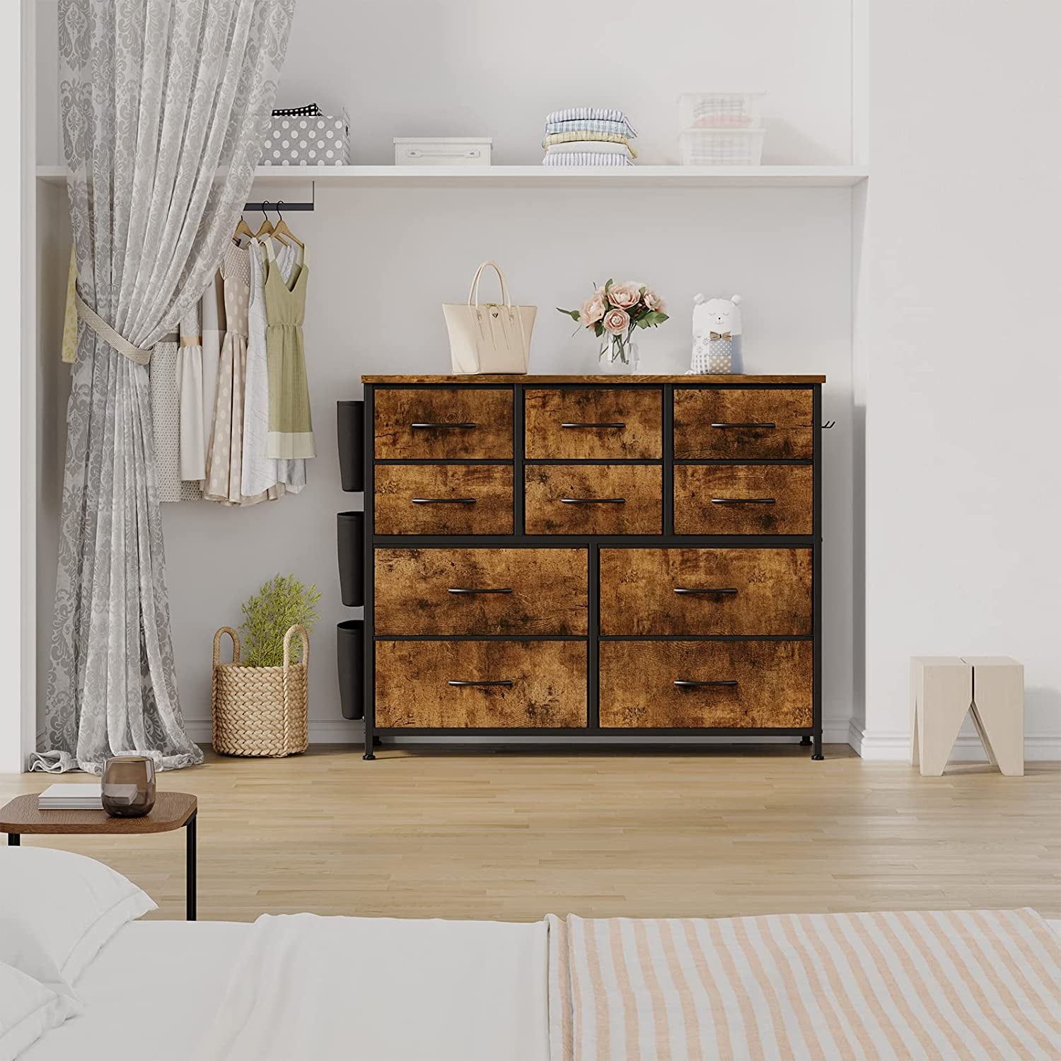 Commode Pour Chambre À Coucher Avec 10 Tiroirs, Meuble De Rangement