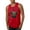 Red, variant on Bull Dog, Spiked Collar, and Headphones Animal Lover Graphic Tank Top