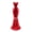 Red, variant on KGJQ Elegant Dress Shaped Vase, 3D Printed Minimalist Flower Holder, Modern Decorative Bud Vase for Living Room, Entrance, Dressing Table, Home Decor