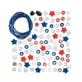 thumbnail image 3 of Fun Express Bulk Beaded Red, White & Blue Star Breakaway Necklace Craft Kit - Makes 48, 3 of 3