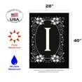 thumbnail image 3 of Toland Home Garden Classic Monogram Letter I Outdoor House Flag 40" x 28", 3 of 5