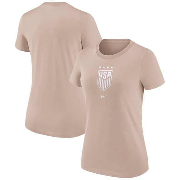 Women's Nike Tan USWNT Crest T-Shirt