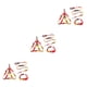 thumbnail image 2 of Methold 3 unids/set collar para mascotas correa de aleación de zinc ajustable pequeño arnés para exteriores reutilizable regalos personalizados rojo M Type1 NO1 Methold CBP327577, 2 of 6