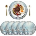 thumbnail image 3 of Dreamtimes Cute Christmas Snowman Placemats Set of 1 Non-Slip Heat Resistant Dining Table Place Mats Washable Kitchen PVC Weave Table Mats, 3 of 7