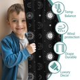 thumbnail image 3 of Blackout Kids Curtains,Black White Sun Moon Star Eye Pattern Childrens Insulated Curtains Set Of 2,Bedroom Essentials,Toddler Room Decor 52"x63", 3 of 5