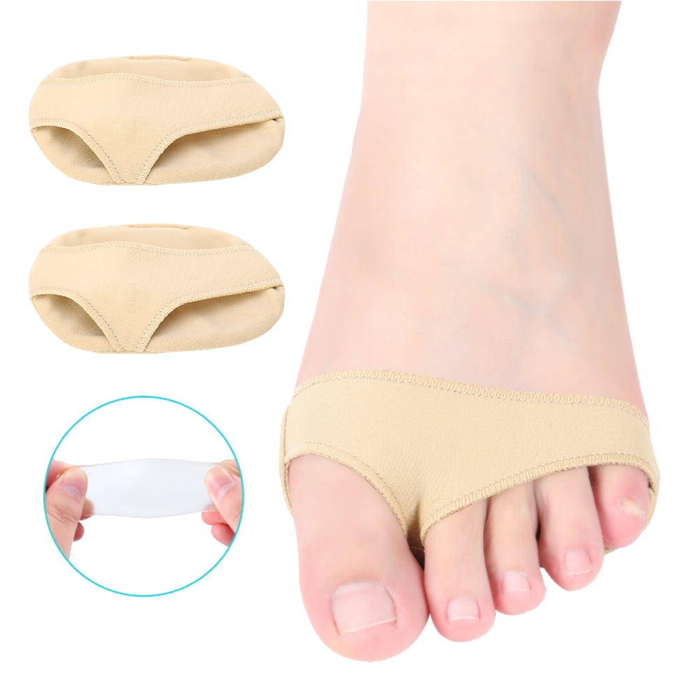 Fugacal Forefoot Patch 1 Pair Fabric Ball of Foot Gel Pads Cushion