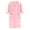 Pink, variant on Plus Size Robes For Women Knit Solid Color Casual Bathrobe for Women Softy Lightweight Knee Length V-Neck Zipper Long Sleeve Robe with Pocket(Pink,XL)