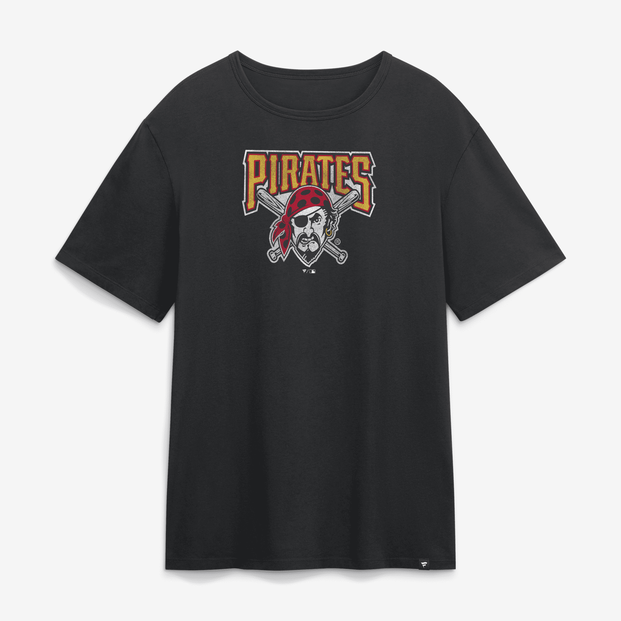 Men's Fanatics Black Pittsburgh Pirates Vintage Logo Legacy T-Shirt
