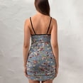 thumbnail image 4 of Ladies Elegant Sling Sleeveless Sexy Dress floral, 4 of 6