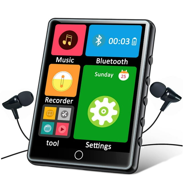 Reproductor MP3 HOVOYNN 128 GB Bluetooth 5.3 Pantalla táctil de 2.8 pulgadas