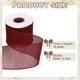 thumbnail image 2 of Cinta de alambre de yute Uxcell de 3" x 10 yardas, cinta de borde de alambre, correa tejida, rojo profundo, 2 of 7