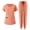 #4Orange, variant on Byworldtasic Women's Lightweight Work Set Hospital Work Clothes Short Sleeve Tops and Drawstring Pants Set with Pocket