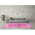 thumbnail image 3 of Ahgly Company Indoor Round Oriental Pink Traditional Area Rugs, 4' Round, 3 of 4