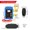 blue black, variant on 12V/24V 240A Wireless Remote Battery Disconnect Switch, Heavy-Duty Battery Isolator With Voltage LED Display & 2 Remote Fobs, For Cars, Trucks, RVs & Boats