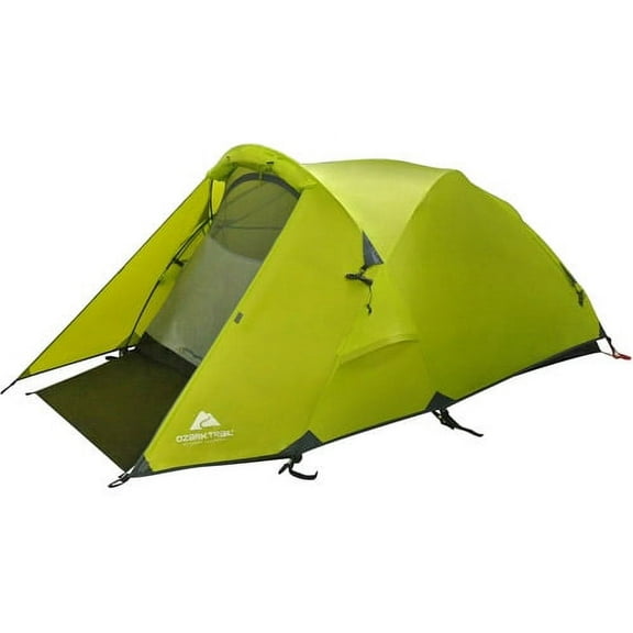 Ozark Trail 2 Person Lightweight Backpacking Tent, Green, 82.5" x 55" x 40", 7.83 lbs.