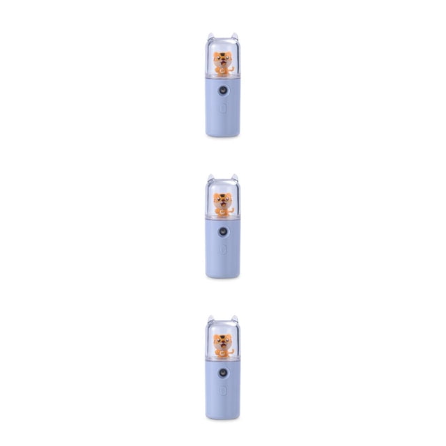 Bearachild Mini Mist Facial Sprayer USB Humidificador Mister Woman Beauty Cool Hidratante Hidratante Cara Nebulizador Atomizador Azul Type1 NO1