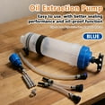 thumbnail image 2 of Aniceparthy 1500ML Automotive Fluid Extractor Pump,Brake Oil Injector,Manual Oil Change Syringe,Oil Syringe with Hose & Extension Tubes and Connector for Easy Oil Change,Blue, 2 of 6