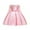 Pink, variant on Girls Dress Baby Girls Clothes Toddler Solid Color Embroidery Lace Short Sleeve Bowknot Birthday Party Gown Kids Dresses Pink