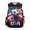 USA Patriotic Stripes Pattern, variant on Chririnla Cat Pattern Multiple Compartments Book Bag for School Elementary, Waterproof Large Capacity Polyester School Bookbag