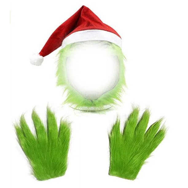 Halloween, Navidad, conjunto de disfraces de Papá Noel, accesorios, cinturones, guantes, máscaras, gorros, disfraces para fiestas y bailes.