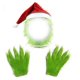 thumbnail image 1 of Halloween, Navidad, conjunto de disfraces de Papá Noel, accesorios, cinturones, guantes, máscaras, gorros, disfraces para fiestas y bailes., 1 of 4