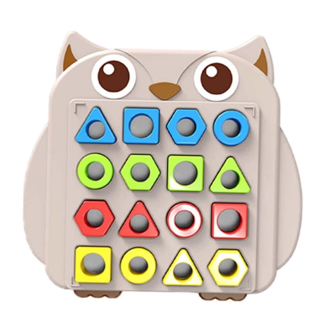 Juego de emparejamiento de formas, juguetes educativos de aprendizaje, rompecabezas clasificador 3D, forma 1 base 16 piezas