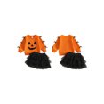 thumbnail image 2 of Cjfdfy Toddler Baby Girl Halloween Outfits Infant Baby Girls Fall Clothes Devil Pumpkin Face Print Crewneck Long Sleeve Sweatshirt and Mesh Tutu Skirt 2 Pcs Set, 2 of 9