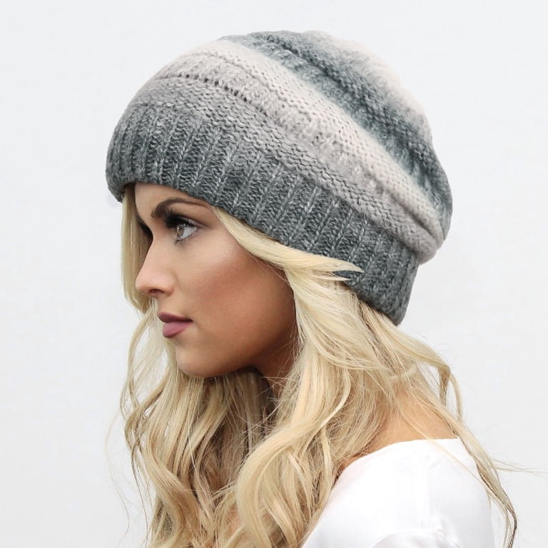 Winter Slouchy Beanie Warm Fleece Lined Skull Cap Baggy  display picture 2