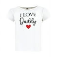 thumbnail image 3 of Hudson Baby Infant Girl Short Sleeve T-Shirts, Girl Daddy Red Black, 18-24 Months, 3 of 5