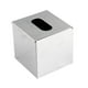 thumbnail image 5 of Caja de pañuelos cuadrada de acero inoxidable, soporte para pañuelos de papel en forma de cubo, decoración moderna para baño, elegante para encimera,, 5 of 9