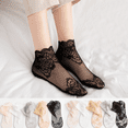 thumbnail image 5 of Lace Fishnet Ankle Socks Dress Socks for Women, 5 of 5