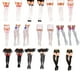 thumbnail image 3 of Qarigey 1 par de medias largas por encima de la rodilla para mujer, calcetines con lazo sexys a la moda, medias decorativas para Cosplay, Disfraces de disfraces Blanco Celeste Tipo 1, 3 of 6